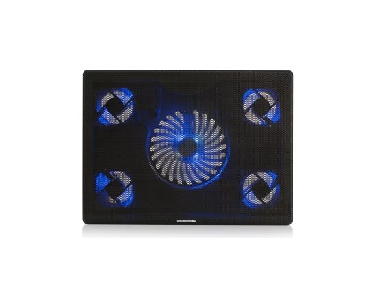 Modecom SILENT FAN MC-CF15 notebook cooling pad 43.2 cm (17") Black Palikņi portatīvajiem datoriem