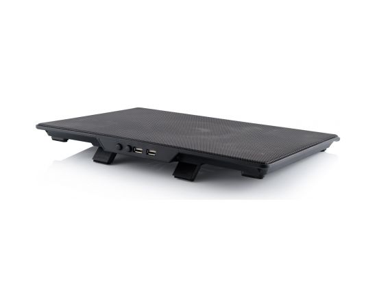 Modecom SILENT FAN MC-CF15 notebook cooling pad 43.2 cm (17") Black Palikņi portatīvajiem datoriem