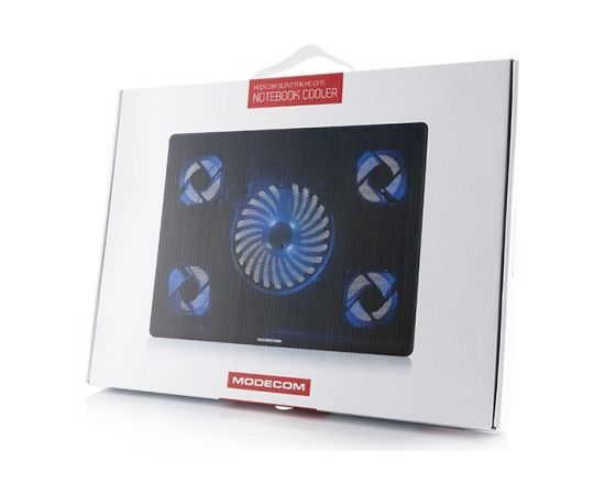 Modecom SILENT FAN MC-CF15 notebook cooling pad 43.2 cm (17") Black Palikņi portatīvajiem datoriem