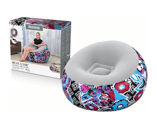 Inflatable Armchair Graffiti 112 x 112 x 66 cm Bestway 75111