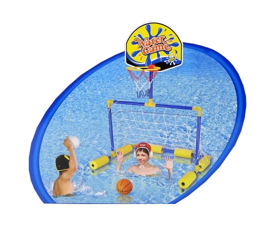 Import Leantoys Water Play Set Goal Basket Balls 2 in 1