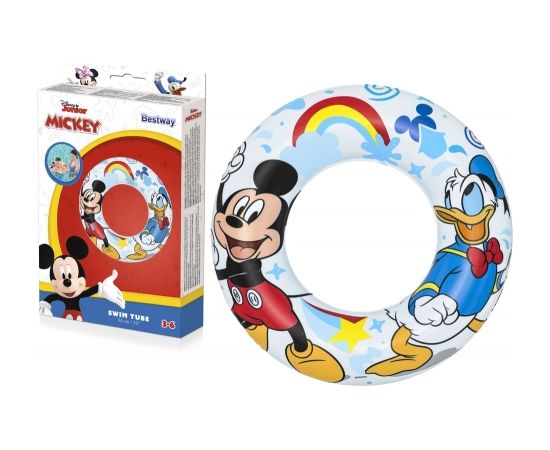 Mickey Mouse Inflatable Swimming Ring 56 cm Bestway 91004