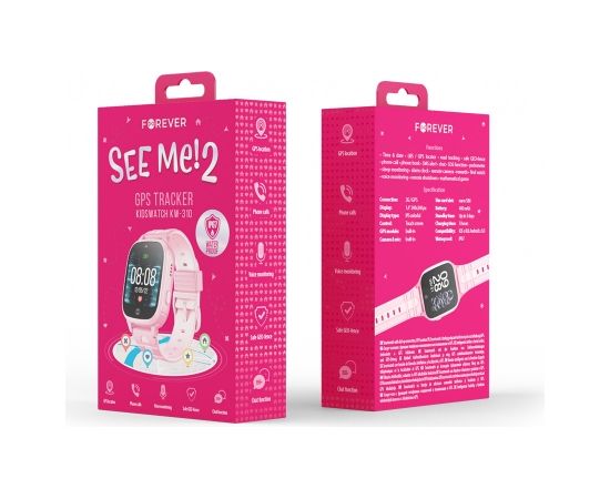 Forever Smartwatch GPS WiFi Kids Watch Me 2 KW-310 pink