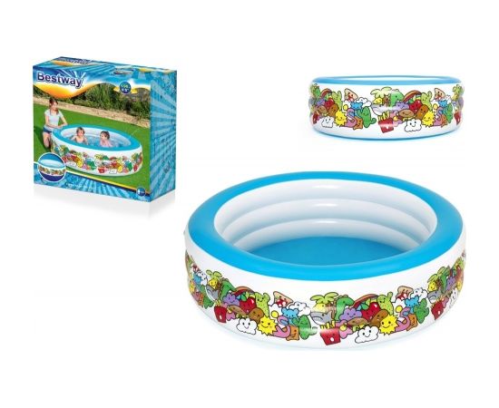 Inflatable Round Pool 196 cm x 53 cm Bestway 51122