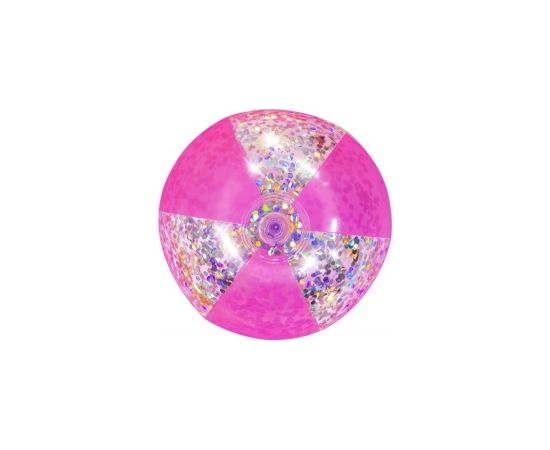 Beach Ball With Glitter Pink 41cm Bestway 31050