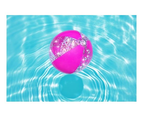 Beach Ball With Glitter Pink 41cm Bestway 31050