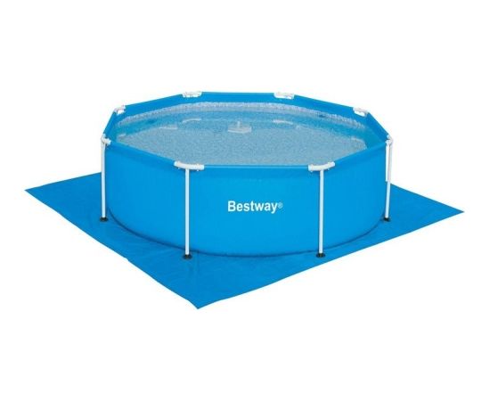 Protective mat under the Bestway 58001 swimming pool