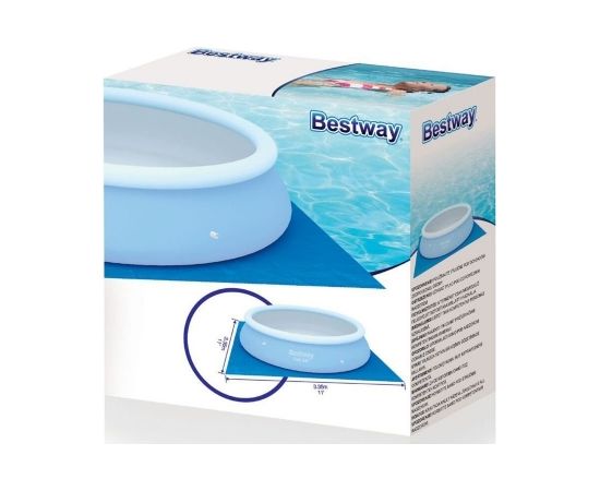 Protective mat under the Bestway 58001 swimming pool