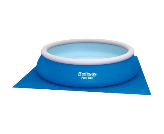 Protective mat under the Bestway 58001 swimming pool