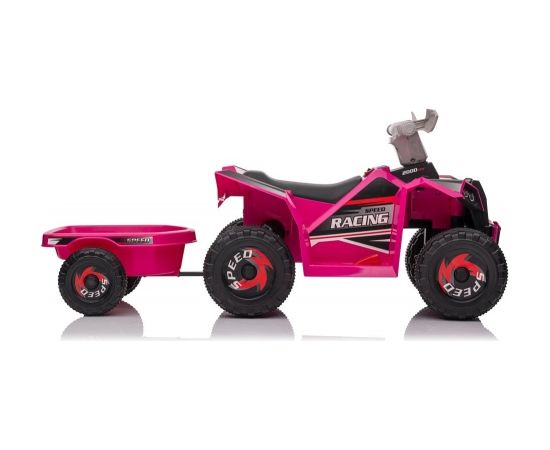 Lean Cars XMX630T Pink Battery Quad Bike With Trailer Электрические мотоциклы