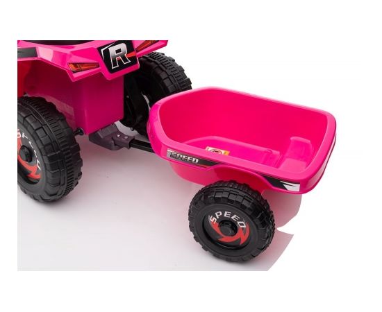 Lean Cars XMX630T Pink Battery Quad Bike With Trailer Электрические мотоциклы