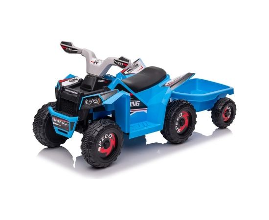 Lean Cars XMX630T Blue Battery Quad Bike With Trailer