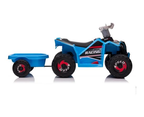 Lean Cars XMX630T Blue Battery Quad Bike With Trailer