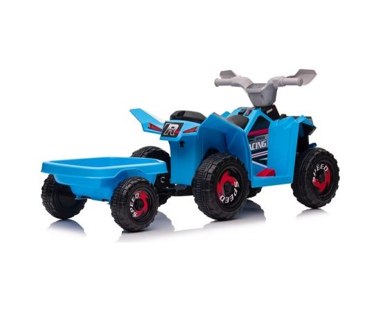 Lean Cars XMX630T Blue Battery Quad Bike With Trailer