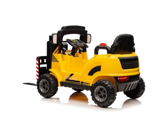 Lean Cars Battery Forklift WH101 Yellow Bērnu elektriskie traktori un kravas auto 