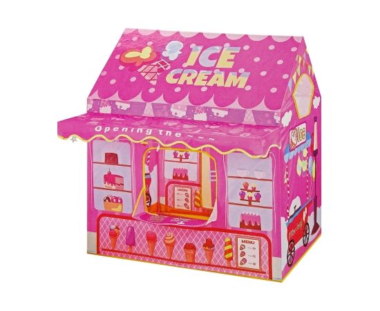 Import Leantoys Princess Ice Cream Tent Ice Cream Shop for Kids Pink Lights Stars