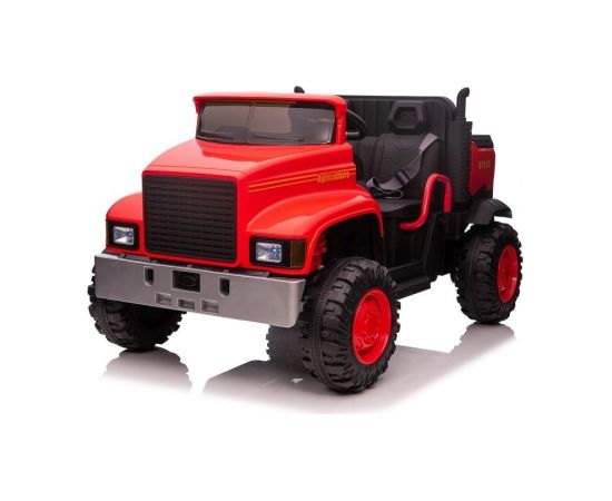 Lean Cars Car On Battery JC222 Red Bērnu elektriskie traktori un kravas auto 