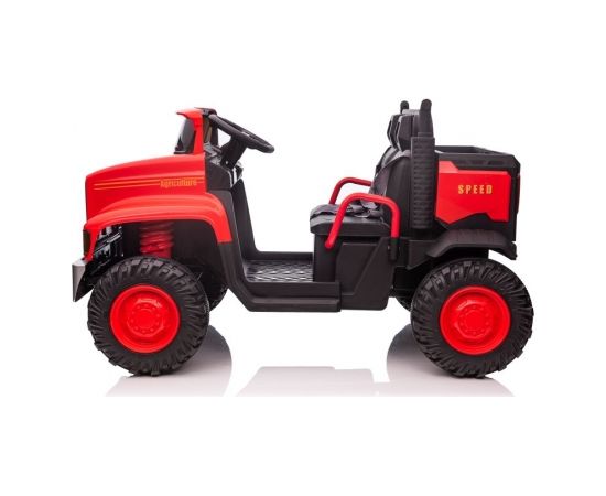 Lean Cars Car On Battery JC222 Red Bērnu elektriskie traktori un kravas auto 