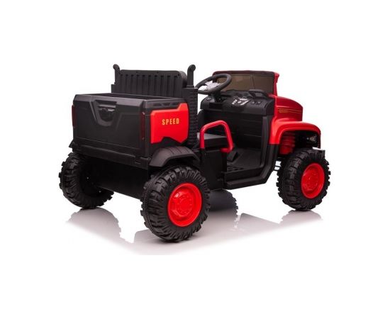 Lean Cars Car On Battery JC222 Red Bērnu elektriskie traktori un kravas auto 