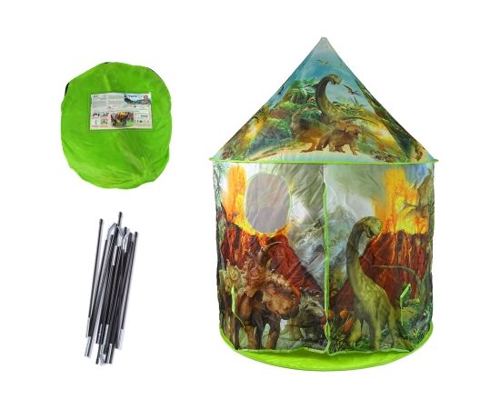 Import Leantoys Children's Tent House Dinosaurs Garden Green