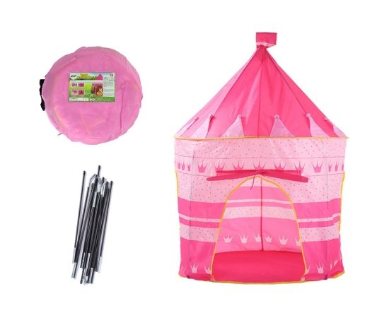 Import Leantoys Tent  Princess Palace For Kids Garden Crown Pink