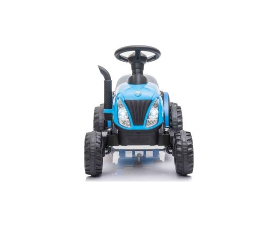 Vienvietīgs elektriskais traktors ar piekabi A009, zils