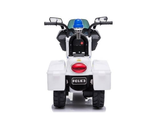 Lean Cars Electric Ride-On Police Motorbike TR1912 White