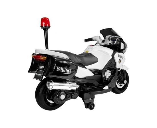 Lean Cars Electric Ride-On Police Motorbike YSA021A White-Black