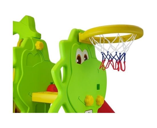 Import Leantoys Slide and Swing Garden Set DINO HDPE Basketball