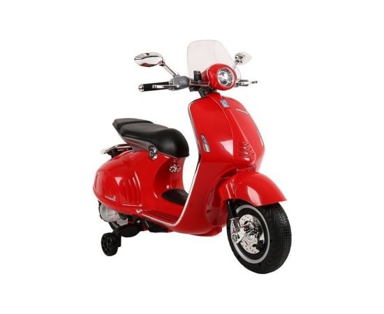 Lean Cars Red Electric Scooter Vespa GTS 300