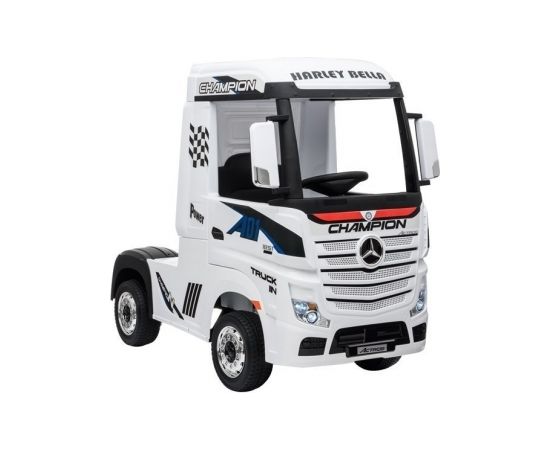 Lean Cars Mercedes Actros Electric Ride On Car White Электрические тракторы