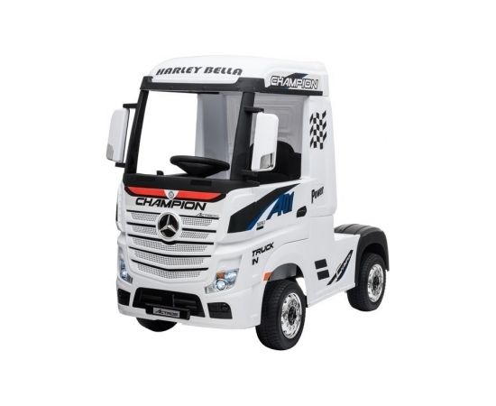 Lean Cars Mercedes Actros Electric Ride On Car White Электрические тракторы