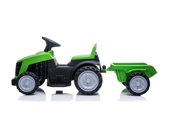 Lean Cars Electric Ride On Tractor with trailer TR1908T Green Bērnu elektriskie traktori un kravas auto 
