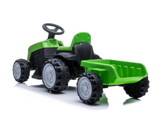 Lean Cars Electric Ride On Tractor with trailer TR1908T Green Bērnu elektriskie traktori un kravas auto 