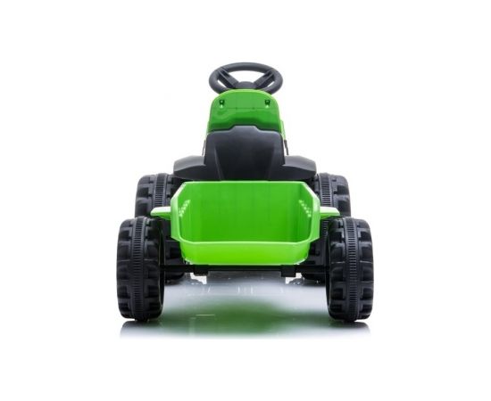 Lean Cars Electric Ride On Tractor with trailer TR1908T Green Bērnu elektriskie traktori un kravas auto 