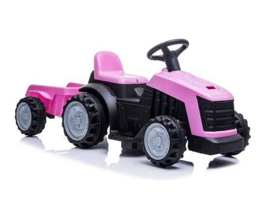 Elektromobilis traktors ar piekabi TR1908T, rozā 4184