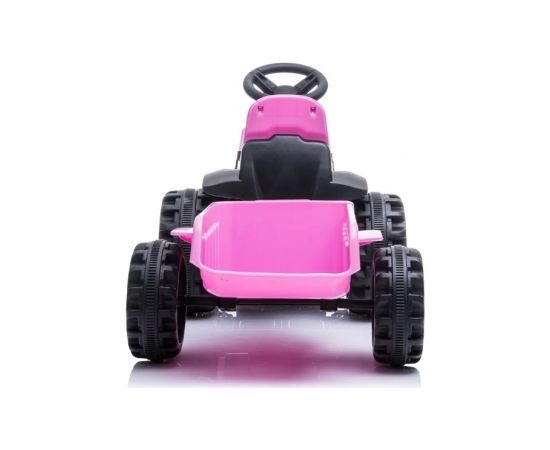 Elektromobilis traktors ar piekabi TR1908T, rozā 4184