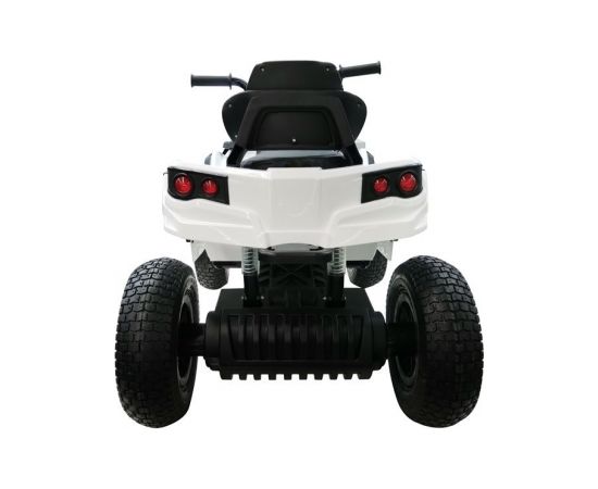 Lean Cars Quad BDM0906 Electric Ride On Vehicle Pumped Wheels - White