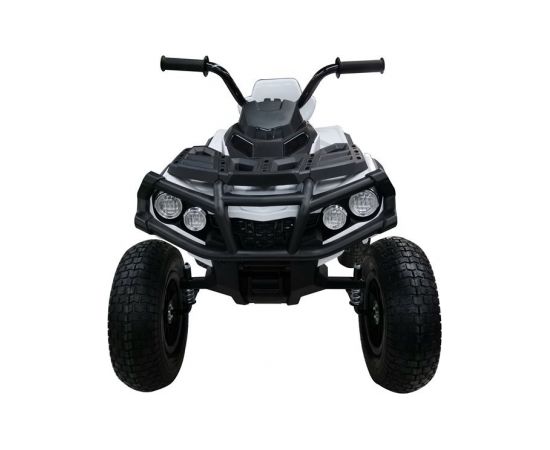 Lean Cars Quad BDM0906 Electric Ride On Vehicle Pumped Wheels - White