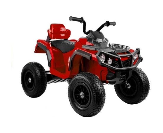 Lean Cars Quad BDM0906 Electric Ride On Vehicle Pumped Wheels - Red