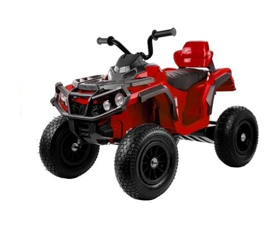 Lean Cars Quad BDM0906 Electric Ride On Vehicle Pumped Wheels - Red