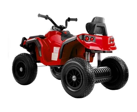 Lean Cars Quad BDM0906 Electric Ride On Vehicle Pumped Wheels - Red