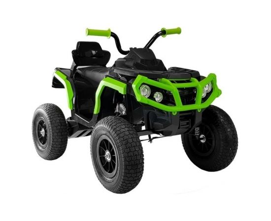 Lean Cars Quad BDM0906 Electric Ride On Vehicle Pumped Wheels - Black