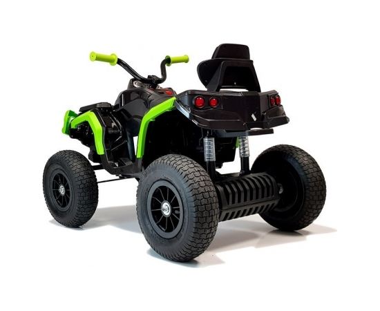 Lean Cars Quad BDM0906 Electric Ride On Vehicle Pumped Wheels - Black