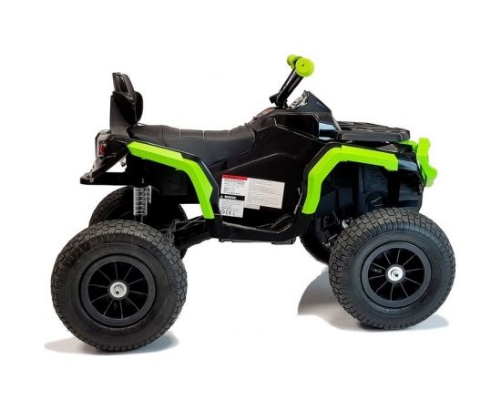 Lean Cars Quad BDM0906 Electric Ride On Vehicle Pumped Wheels - Black