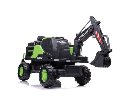 Lean Cars Battery Excavator Volvo DK-VE888 Green Bērnu elektriskie traktori un kravas auto 