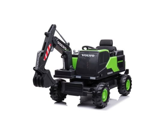 Lean Cars Battery Excavator Volvo DK-VE888 Green Bērnu elektriskie traktori un kravas auto 