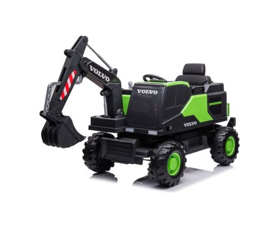 Lean Cars Battery Excavator Volvo DK-VE888 Green Bērnu elektriskie traktori un kravas auto 