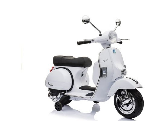 Lean Cars Vespa Scooter Electric Ride On Motorcycle - White
