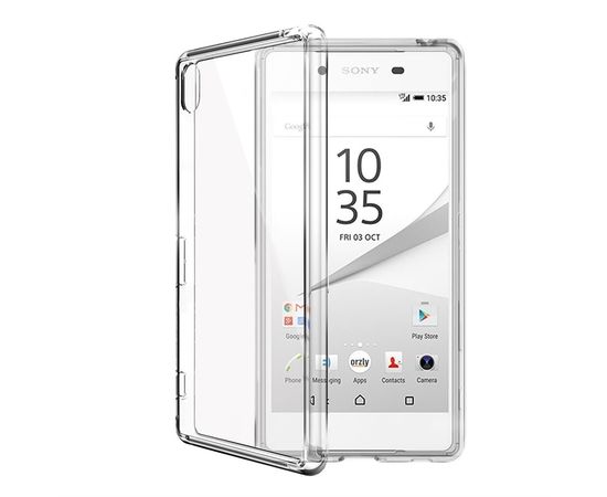 Aizmugurējais vāciņš GreenGo Sony Xperia Z5 Ultra Slim TPU 0.3mm Caurspīdīgs